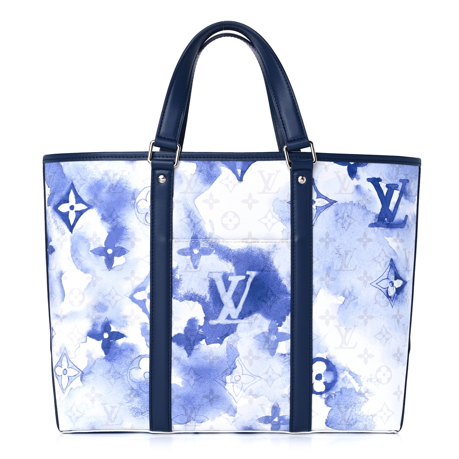 Louis Vuitton Monogram Watercolor Weekend Tote PM Blue 1 of 8