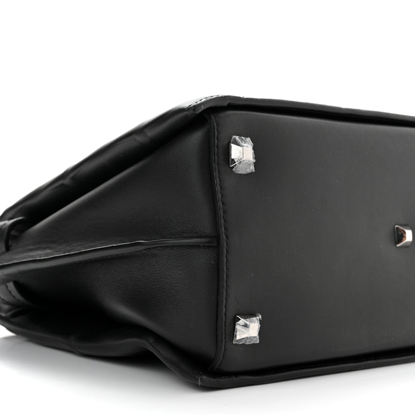 Calfskin Embossed Park Avenue Medium Neo Milla Tote Black