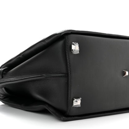 MCM Calfskin Embossed Park Avenue Medium Neo Milla Tote Black 9 of 10