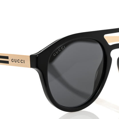 Gucci Acetate Mens Sunglasses GG0689S Black Gold 7 of 8
