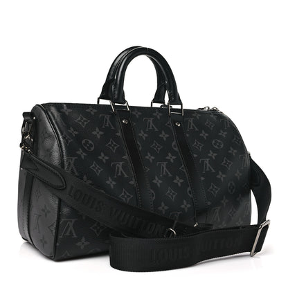 Louis Vuitton Monogram Eclipse Reverse Keepall Bandouliere 35 3 of 9