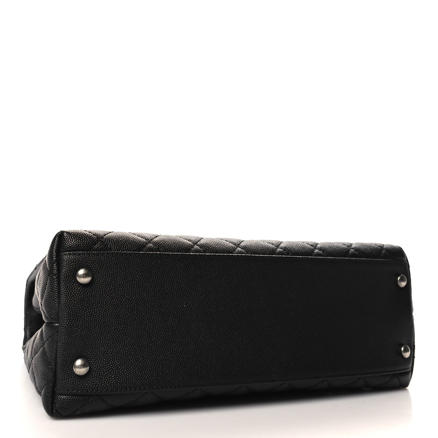 Chanel Caviar Lizard Quilted Small Coco Handle Flap Black 4 of 11