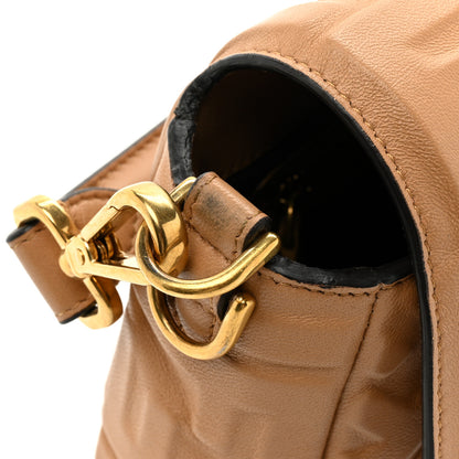 Fendi Nappa FF 1974 Embossed Baguette Miele Scuro 11 of 11