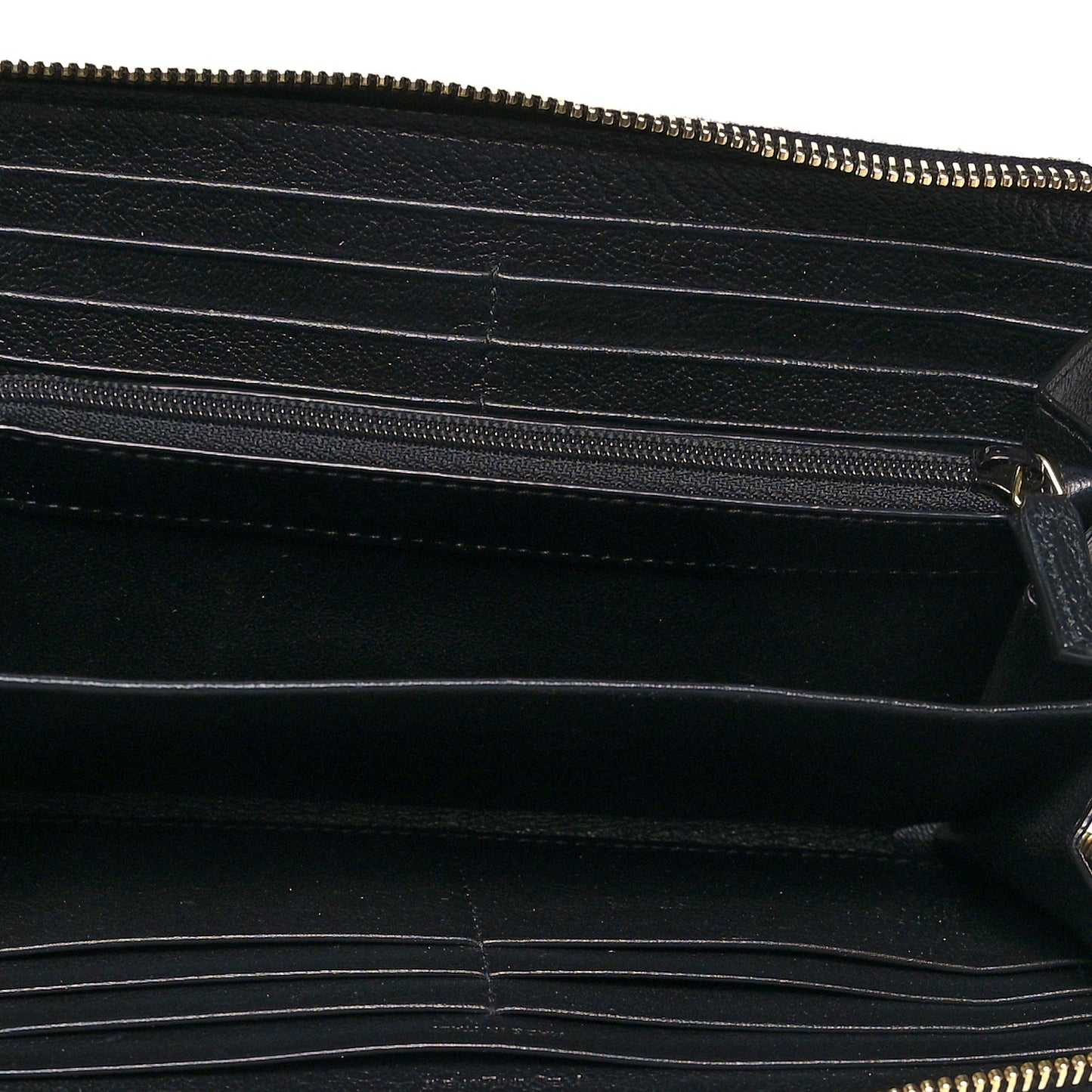 Chevre Belle De Jour Zip Around Wallet Black