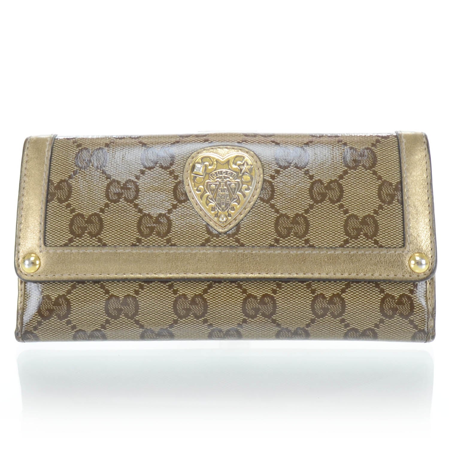 Gucci Crystal Monogram Babouska Wallet 1 of 13