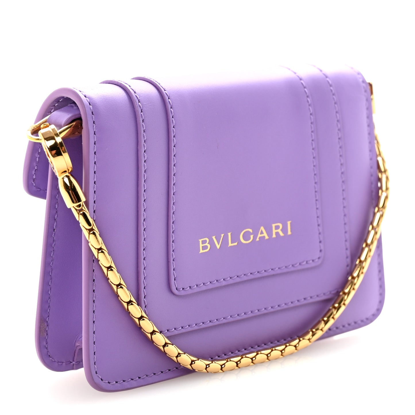 Calfskin Serpenti Forever Miniature Bag Charm Purple
