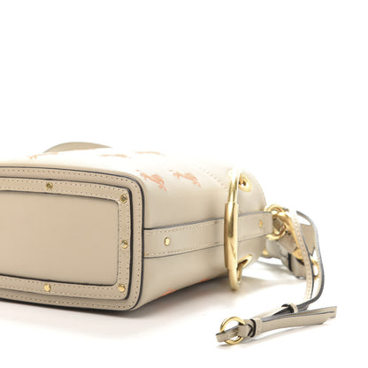Chloe Smooth Calfskin Little Horses Embroidered Mini Roy Bucket Bag Pastel Grey 7 of 10
