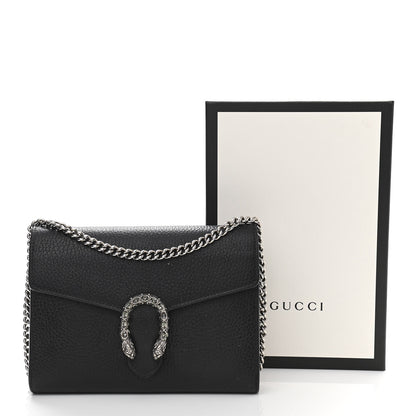 Gucci Calfskin Mini Dionysus Chain Wallet Black 13 of 15