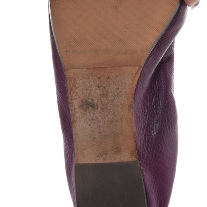 Lanvin Lambskin Elastic Ballet Flats 42 Purple 9 of 9
