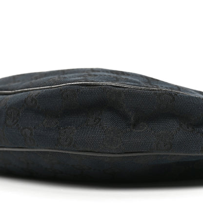 Gucci Monogram Medium Half Moon Hobo Black 10 of 10