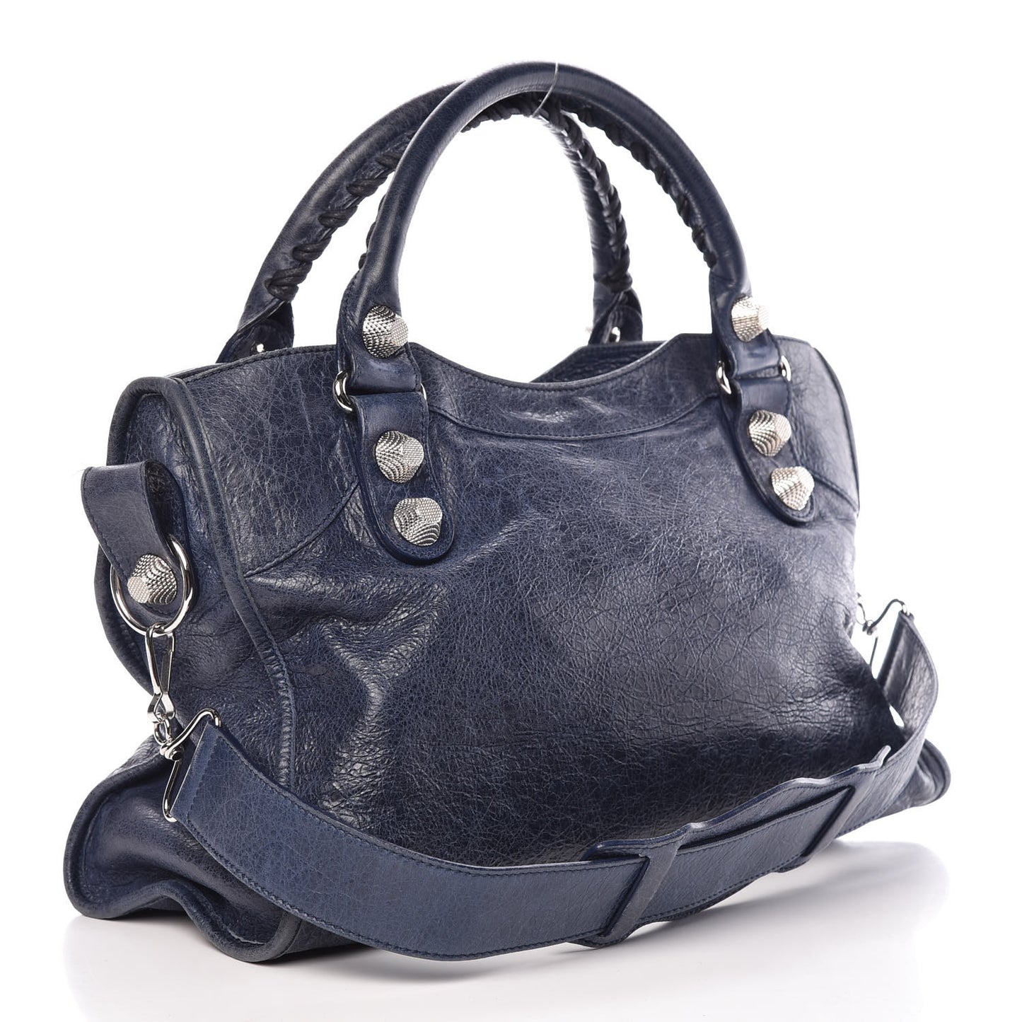 Agneau Giant 21 Silver Hardware City Bleu Roi