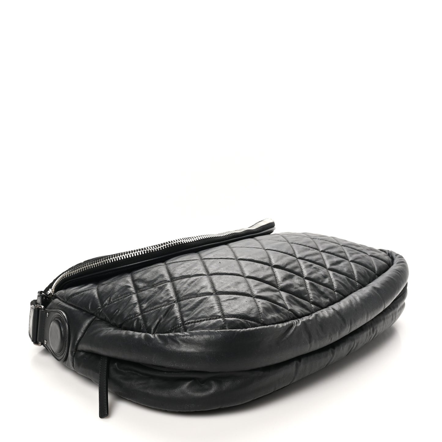 Nylon Quilted XL Coco Cocoon Messenger Black