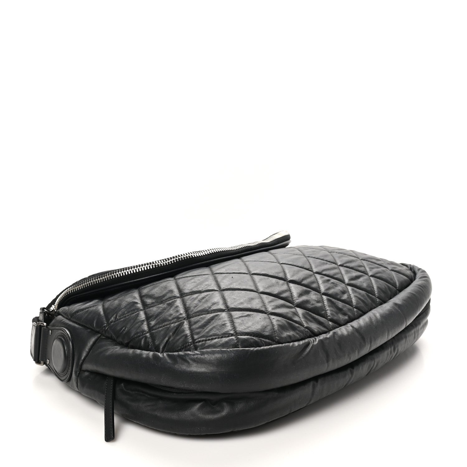 Chanel Nylon Quilted XL Coco Cocoon Messenger Black 4 of 11