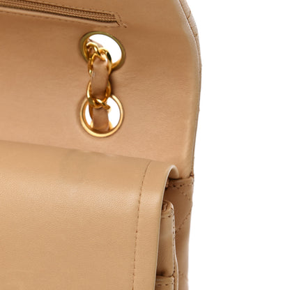 Chanel Lambskin Quilted Small Double Flap Beige 12 of 16