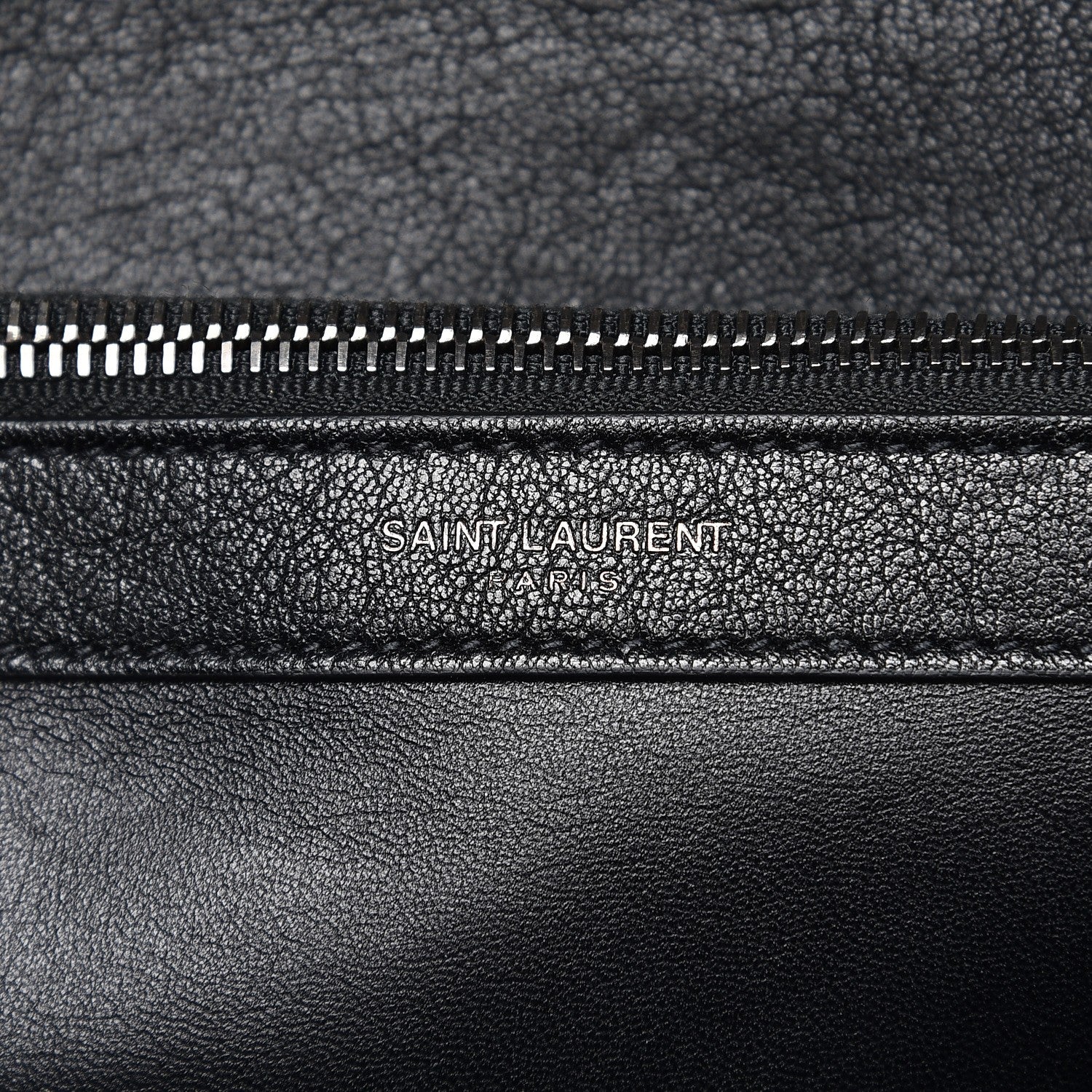Saint Laurent Calfskin Mixed Matelasse Triquilt Large Monogram Satchel Black 6 of 8