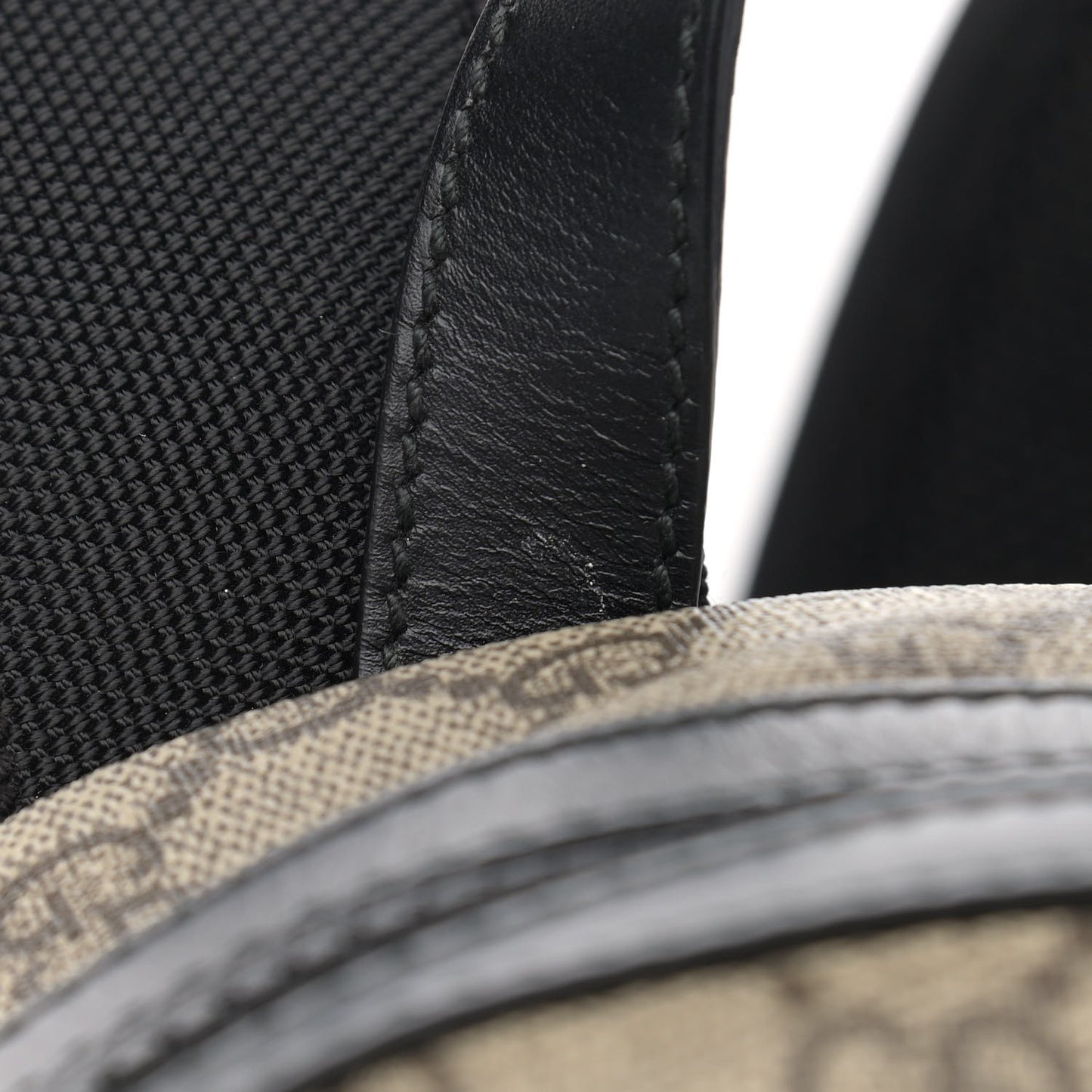 GG Supreme Monogram Small Eden Day Backpack Black
