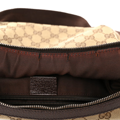 Gucci Monogram Medium Half Moon Hobo Dark Brown 11 of 12