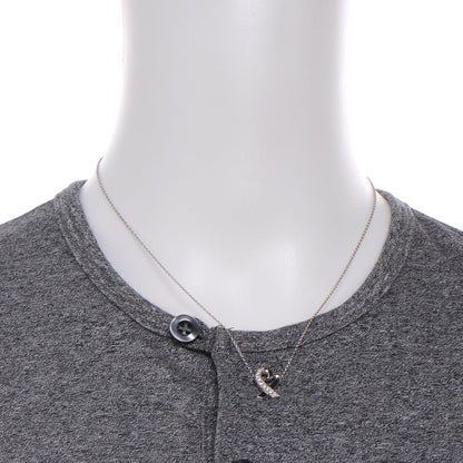 Tiffany 18K White Gold Diamond Small Paloma Picasso Loving Heart Necklace 2 of 4