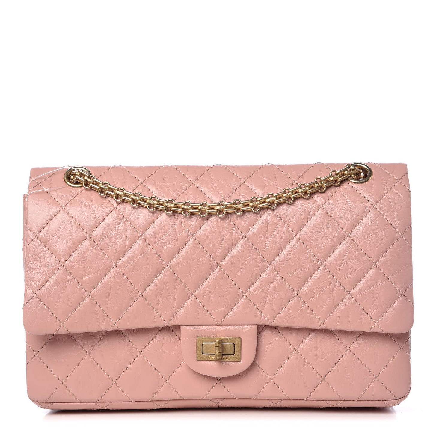 Aged Calfskin Quilted 2.55 Reissue 226 Flap Light Pink