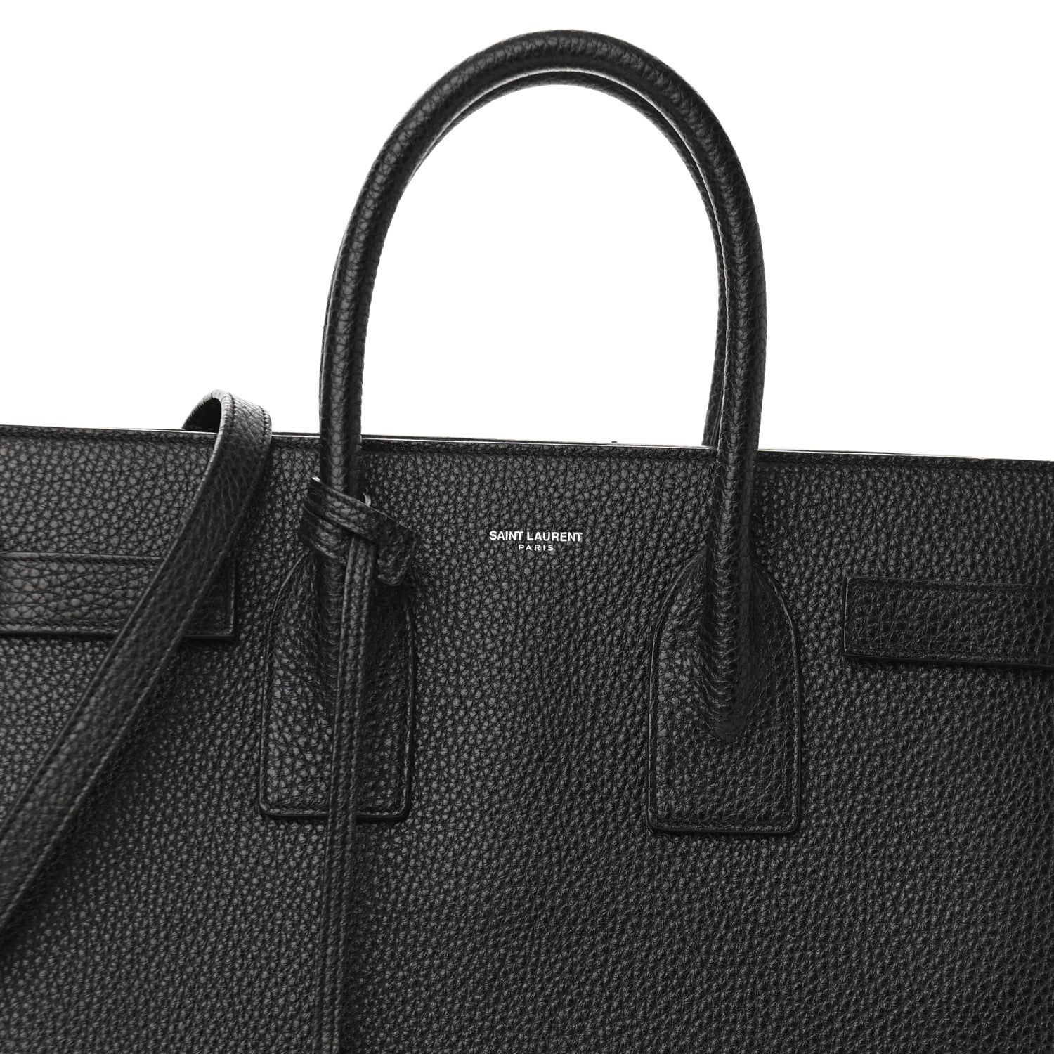 Saint Laurent Grained Calfskin Small Sac De Jour Black 8 of 11