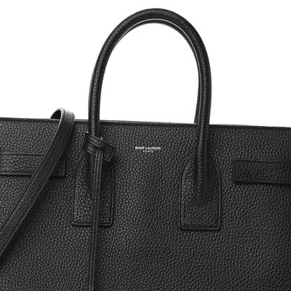 Saint Laurent Grained Calfskin Small Sac De Jour Black 8 of 11