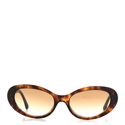 Chanel Acetate Oval Sunglasses 5515 Tortoise 2 of 8