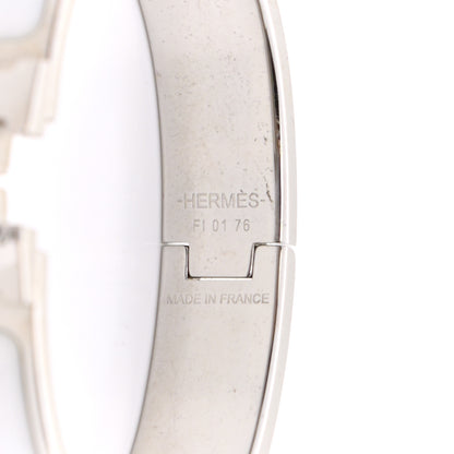 Hermes Enamel Narrow Clic Clac H Bracelet PM White 4 of 5
