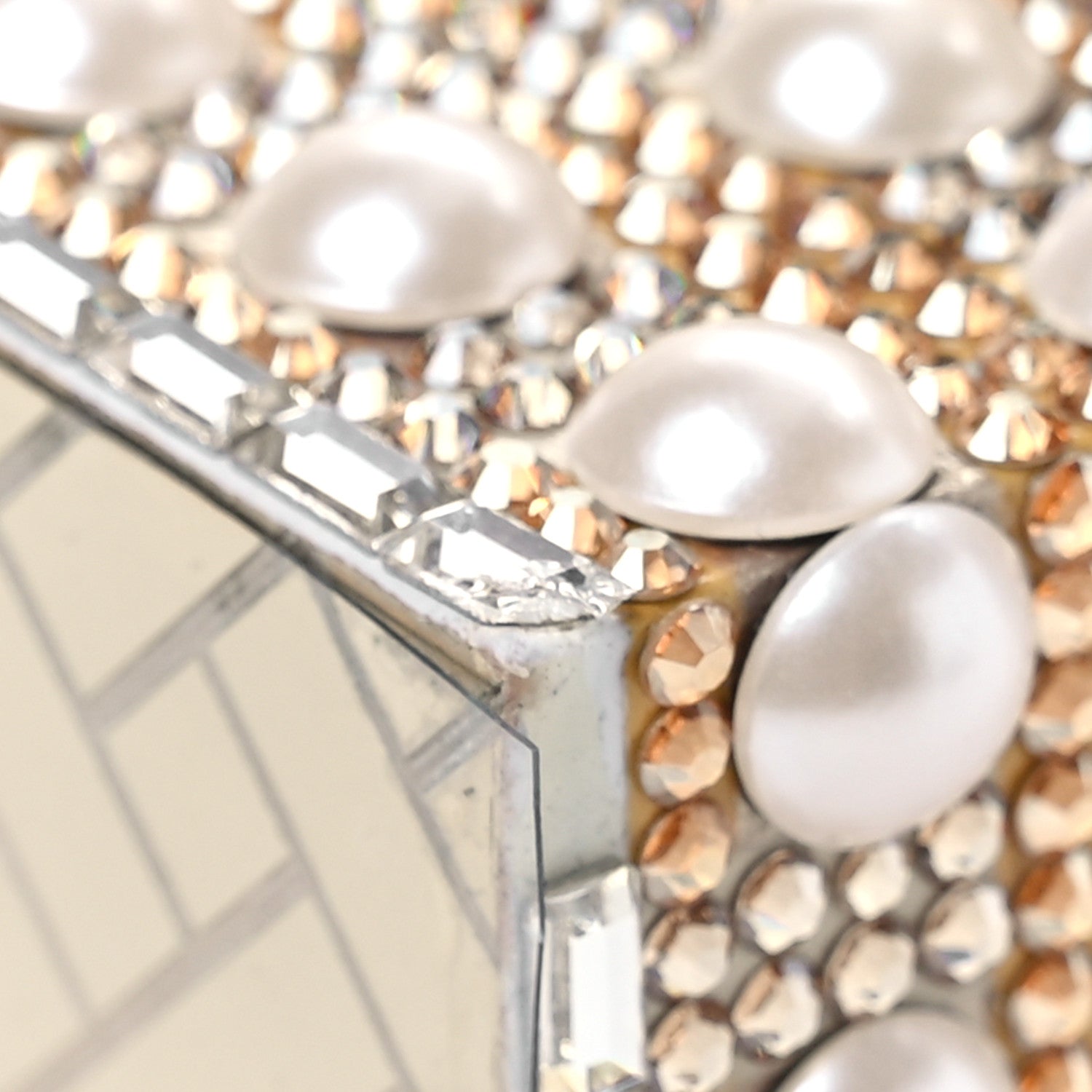 Judith Leiber Crystal Pearl Amelia Hot Air Balloon Minaudiere Clutch Champagne 10 of 13