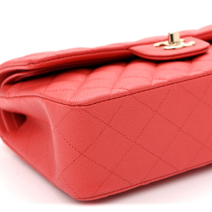 Chanel Caviar Quilted Small Double Flap Red Red 9 of 10