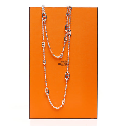 Hermes Sterling Silver Farandole Necklace 160 6 of 6