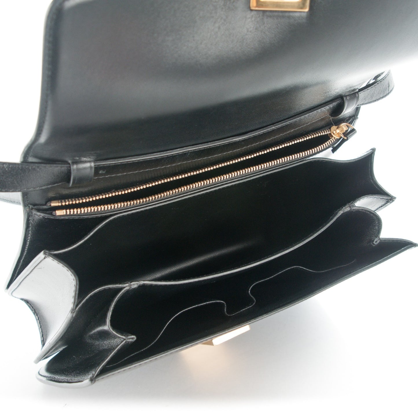 Box Calfskin Medium Classic Box Flap Bag Black