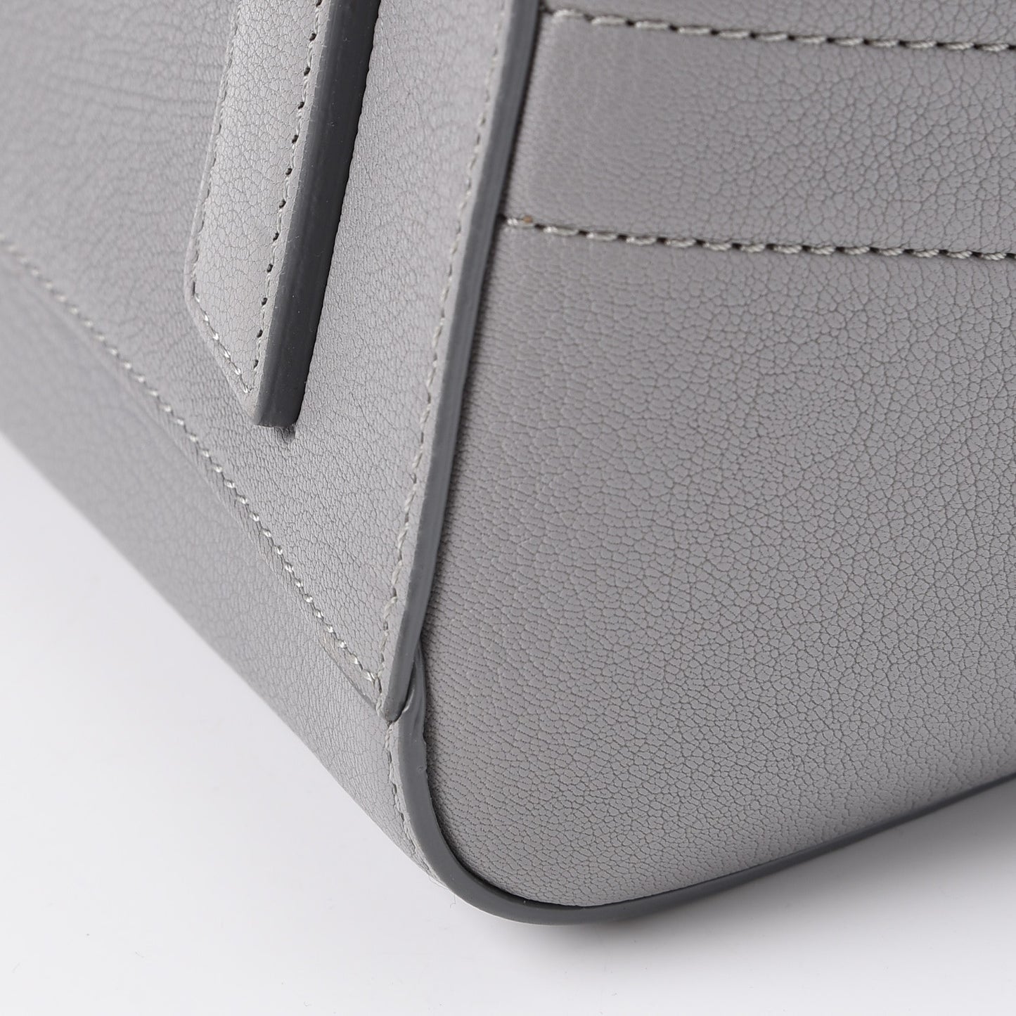 Sugar Goatskin Small Antigona Pearl Grey