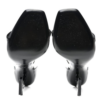 Saint Laurent Patent Calfskin Opyum 110 Sandals 36.5 Black 5 of 9