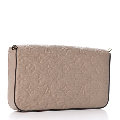 Louis Vuitton Empreinte Pochette Felicie Chain Wallet Tourterelle 3 of 9