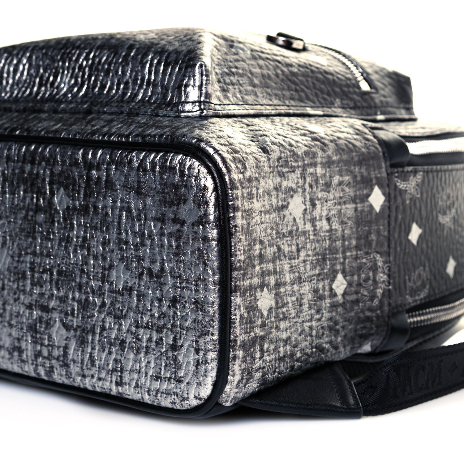 MCM Gradation Visetos Small Stark Backpack Silver 7 of 8