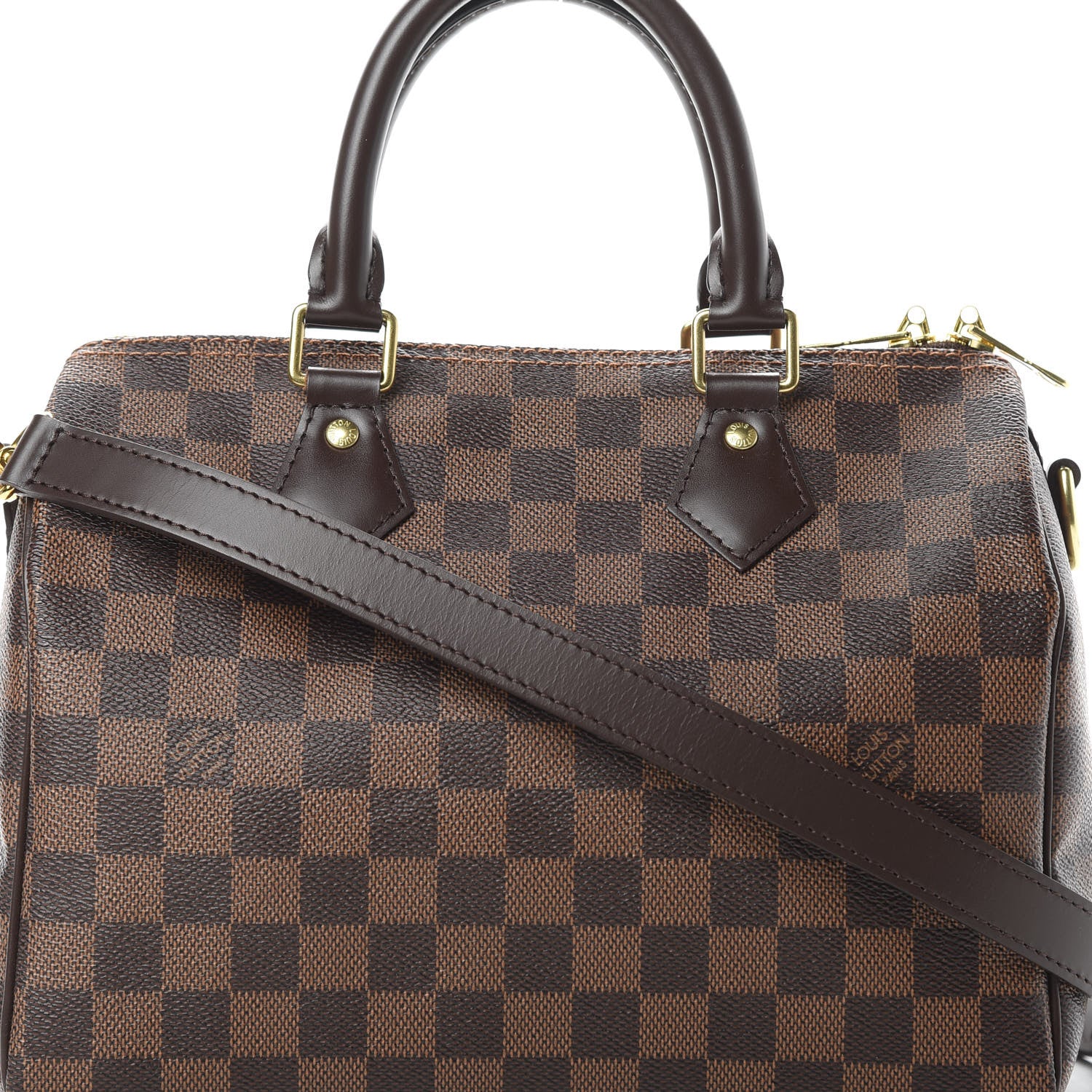 Louis Vuitton Damier Ebene Speedy Bandouliere 25 8 of 10