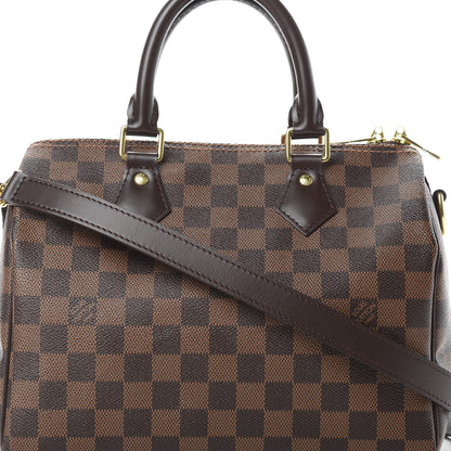 Louis Vuitton Damier Ebene Speedy Bandouliere 25 8 of 10