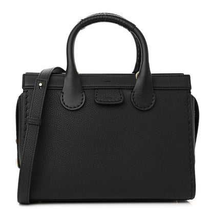 Chloe Grained Calfskin Small Edith Top Handle Bag Black 1 of 9