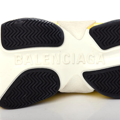 Balenciaga Fabric Mesh Womens Triple S Sneakers 38 Black Yellow 9 of 10