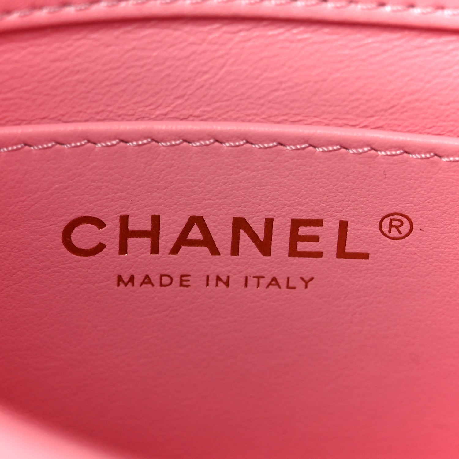 Chanel Lambskin Wenge Quilted Mini Fashion Wood Square Flap Pink 6 of 11
