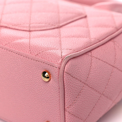 Chanel Caviar Quilted Small Bowler Pink 12 of 14