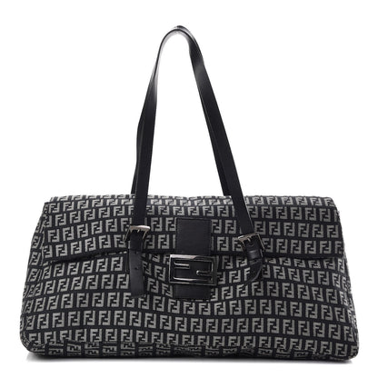 Fendi Zucchino Shoulder Bag Black 1 of 12