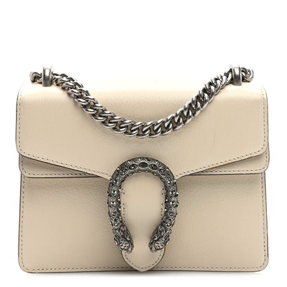 Gucci Textured Calfskin Crystal Mini Dionysus Shoulder Bag Mystic White 1 of 10
