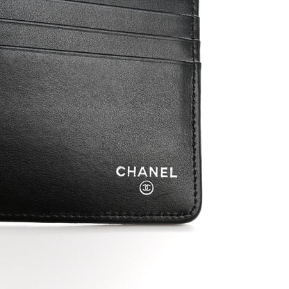 Chanel Grained Calfskin Quilted Long Zipped Wallet So Black 6 of 8