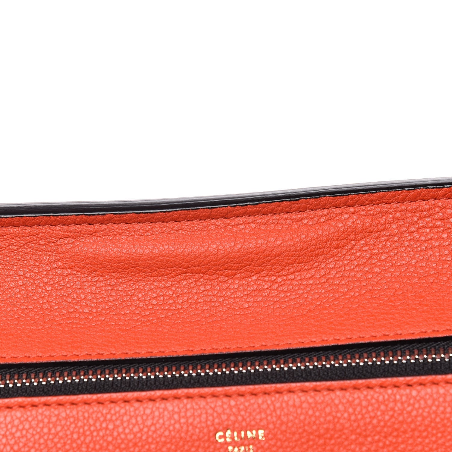 Celine Grained Calfskin Medium Edge Shoulder Bag Vermillion 13 of 16