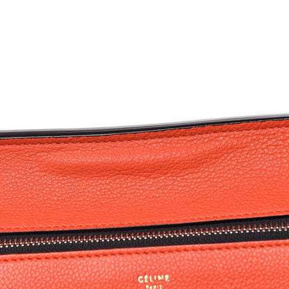 Celine Grained Calfskin Medium Edge Shoulder Bag Vermillion 13 of 16
