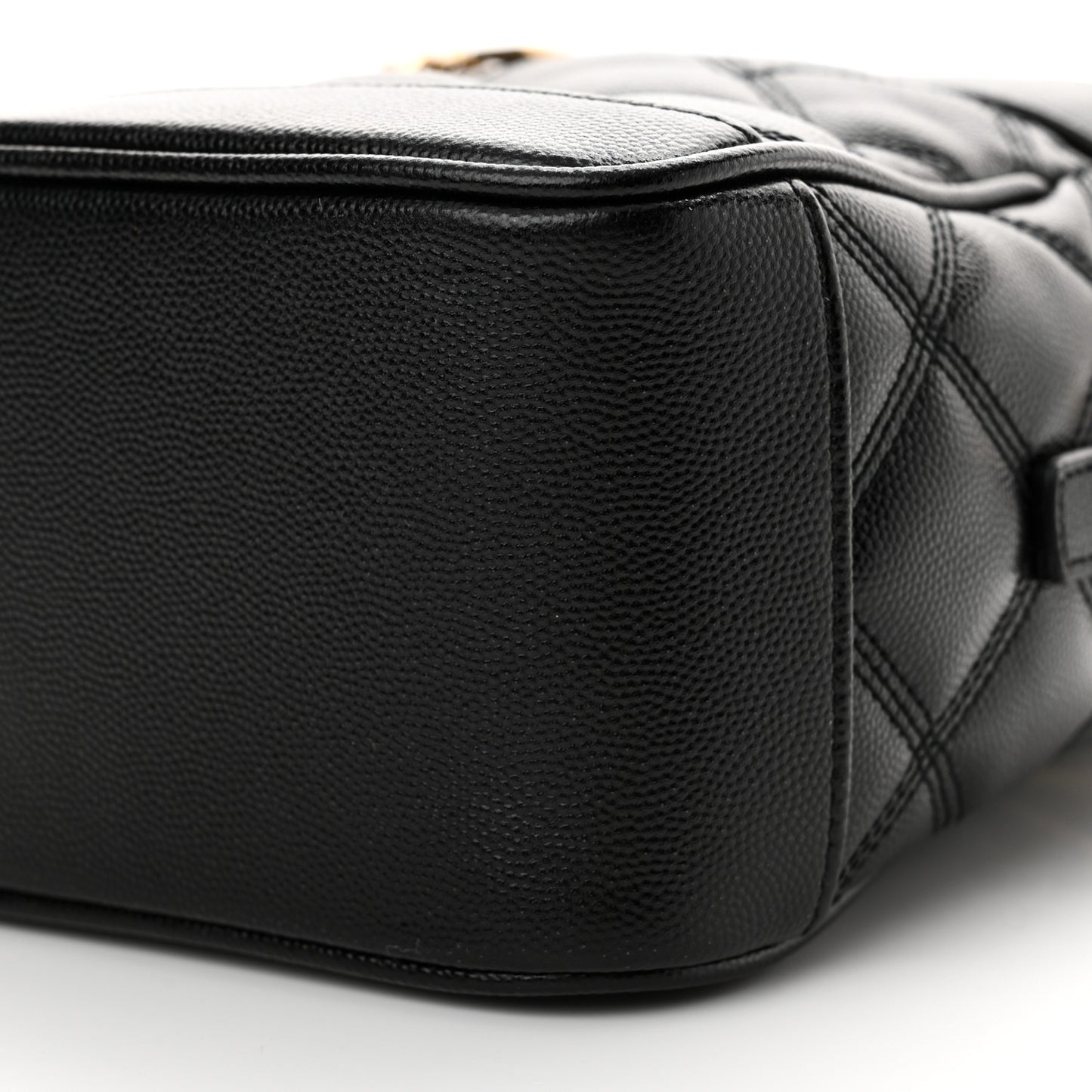 Grain de Poudre Quilted 80's Vanity Bag Black