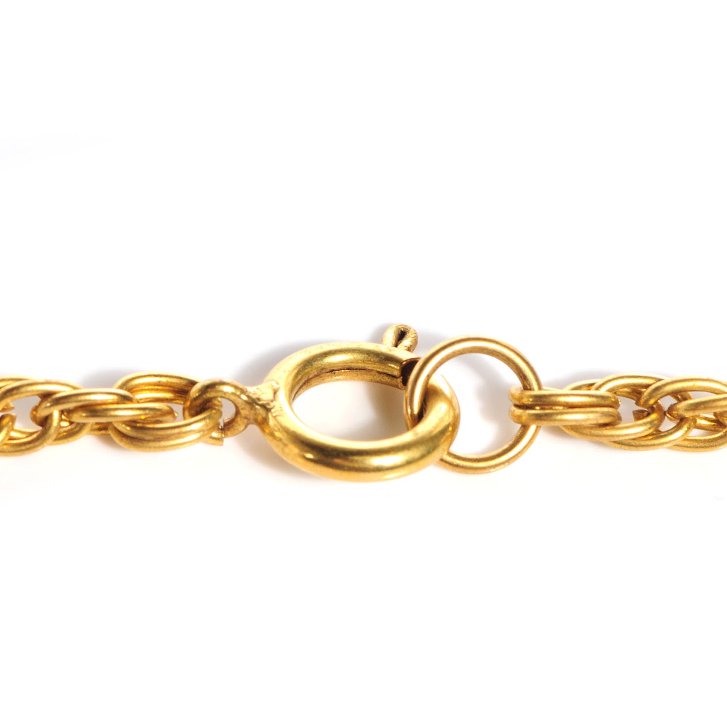 CC Logo Pendant Necklace Gold