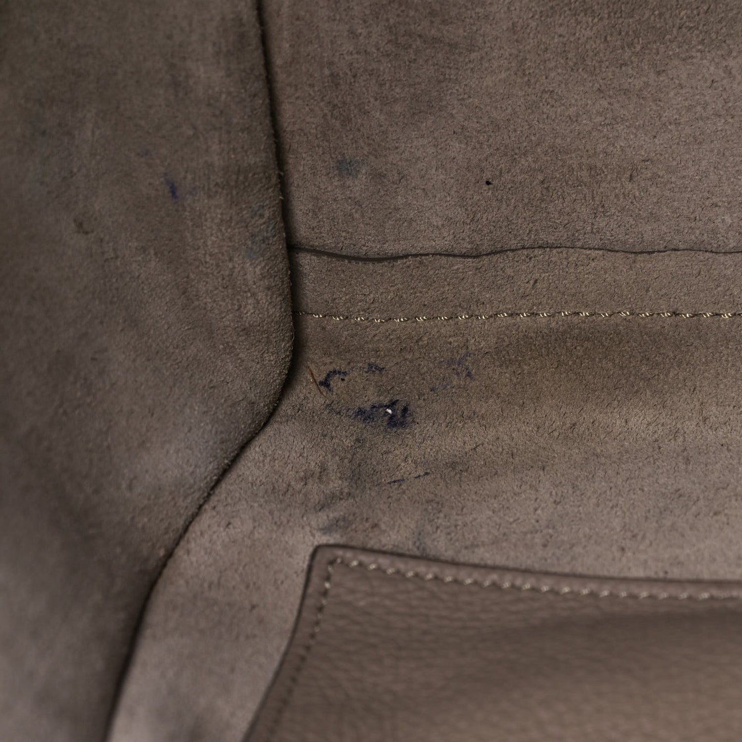 Supple Grained Calfskin Small Big Bag Light Taupe