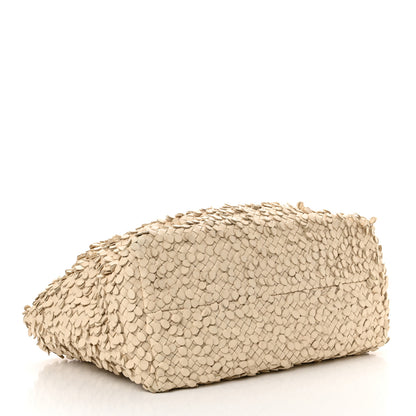 Bottega Veneta Nappa Intrecciato Medium Paillettes Cabat Cream 5 of 16